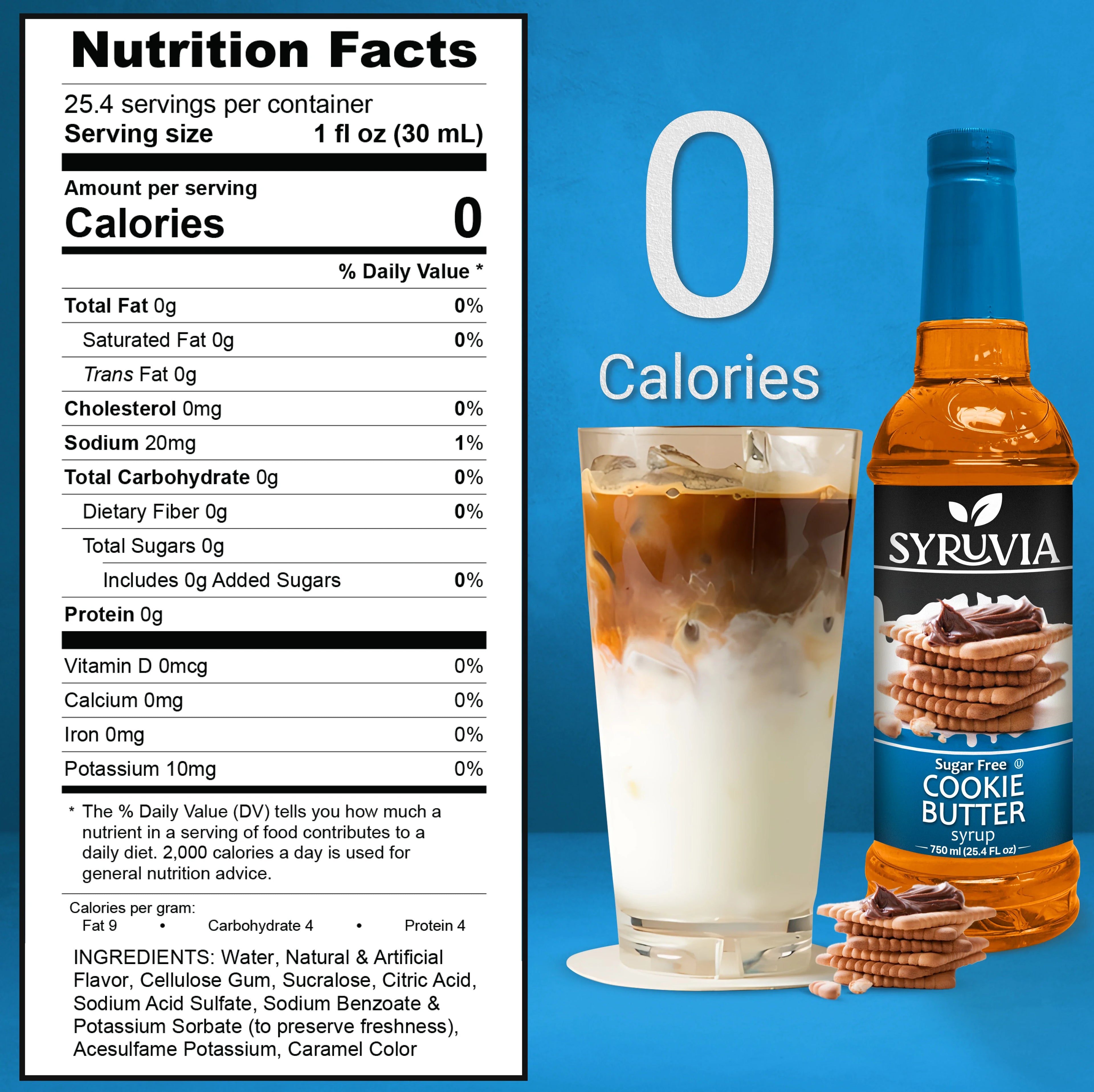 Sugar Free Cookie Butter Coffee Syrup