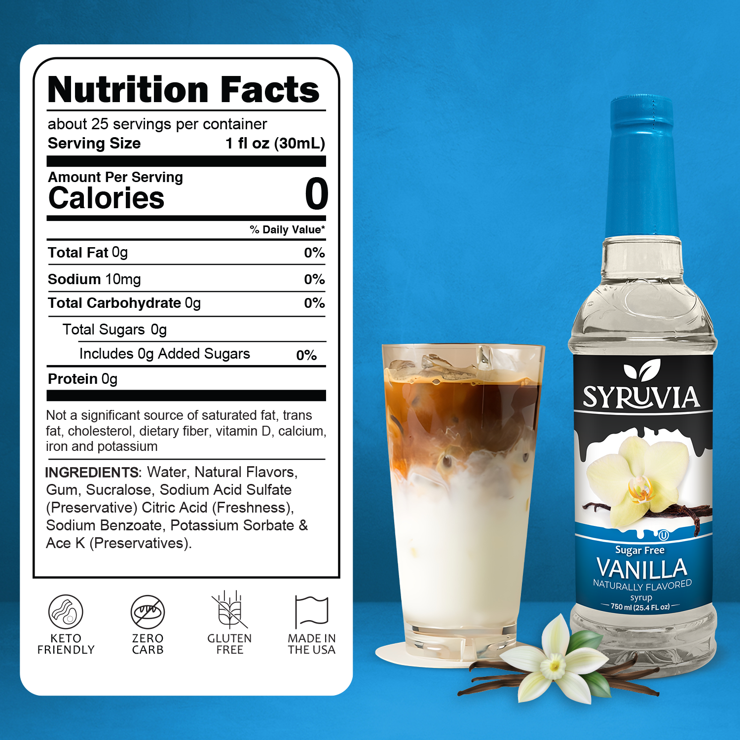 Sugar Free Vanilla Coffee Syrup